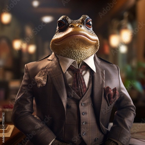 Toad in a suit