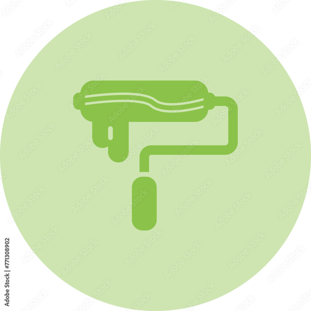 Paint Roller Vector Icon Paint Roller Vector Icon