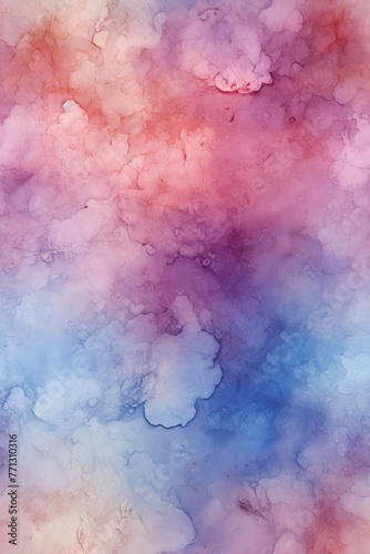 Colorful abstract painting with vibrant colors and a fluid texture photo