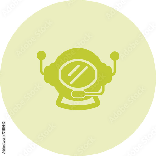 Astronaut Helmet Vector Icon
