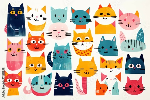cats and kittens drawing kit for kids
