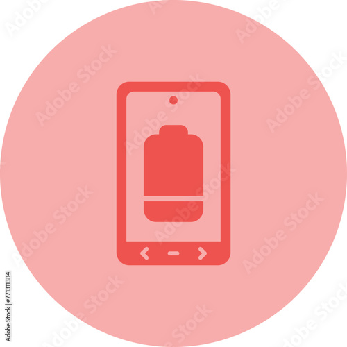 Battery Low Vector Icon