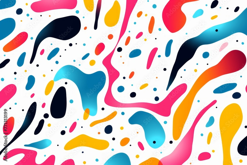 hand trace a free colorful abstract seamless pattern on white hand trace a free colorful abstract seamless pattern on white