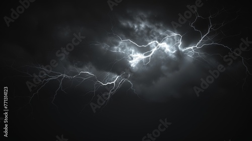 Spectacular Lightning Storm at Night