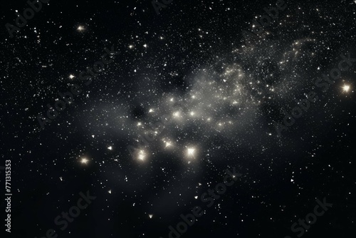 a collection of star flares on black background