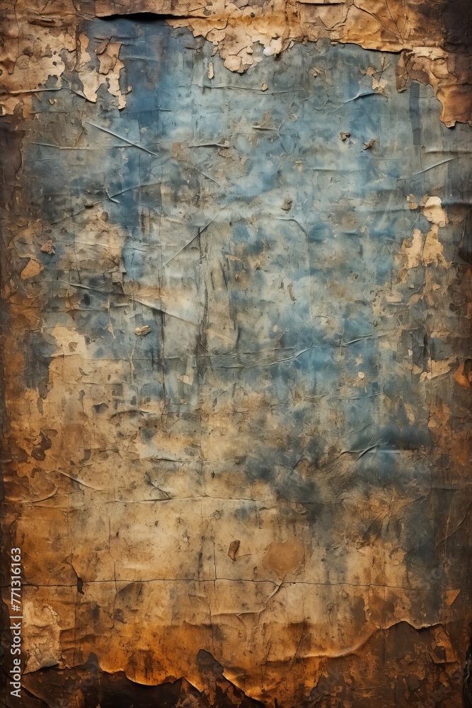 Blue and brown grunge texture
