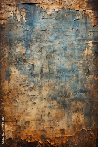 Blue and brown grunge texture
