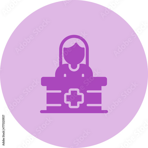 Receptionist Vector Icon