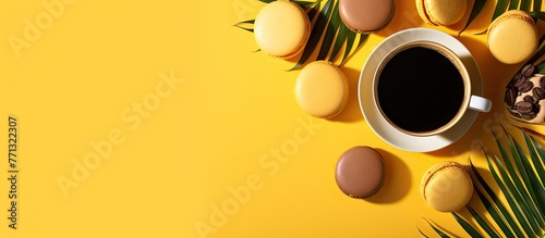 Close-up of a vibrant yello...