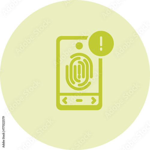 Biometric Identification Vector Icon