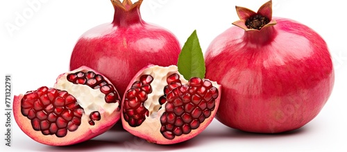 A detailed view of a pomegr...