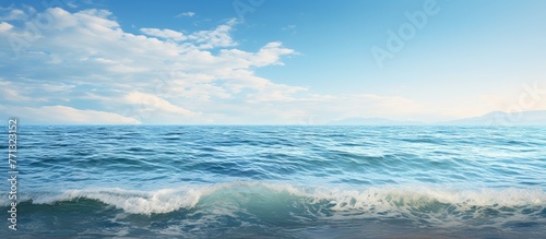 Vast ocean waters meeting t...