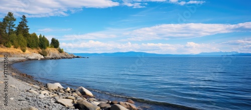 Rocky Puget Sound beach lan...