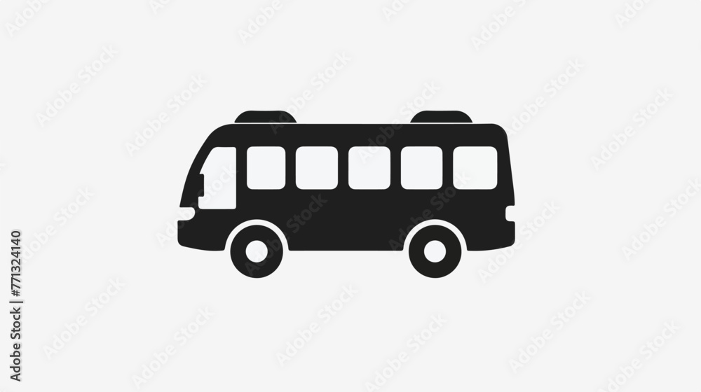 Travel bus insurance icon illustration isolated vector