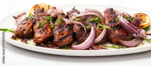 Close-up view of a plate fi...
