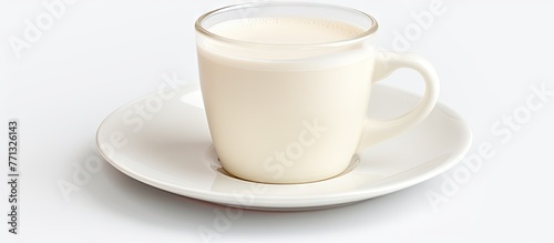 A glass filled with fresh w...