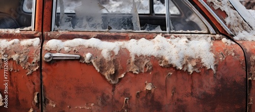 Rusty driver's door sills a...