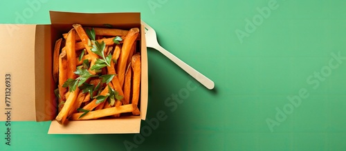 Close-up of a box of French...