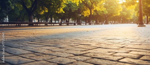 A close up view of a brick ...