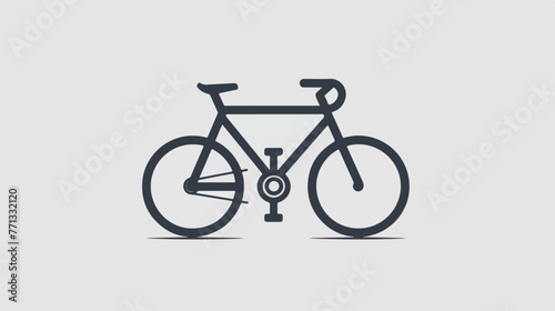 Bicycle line icon for web mobile and infographics. Ve