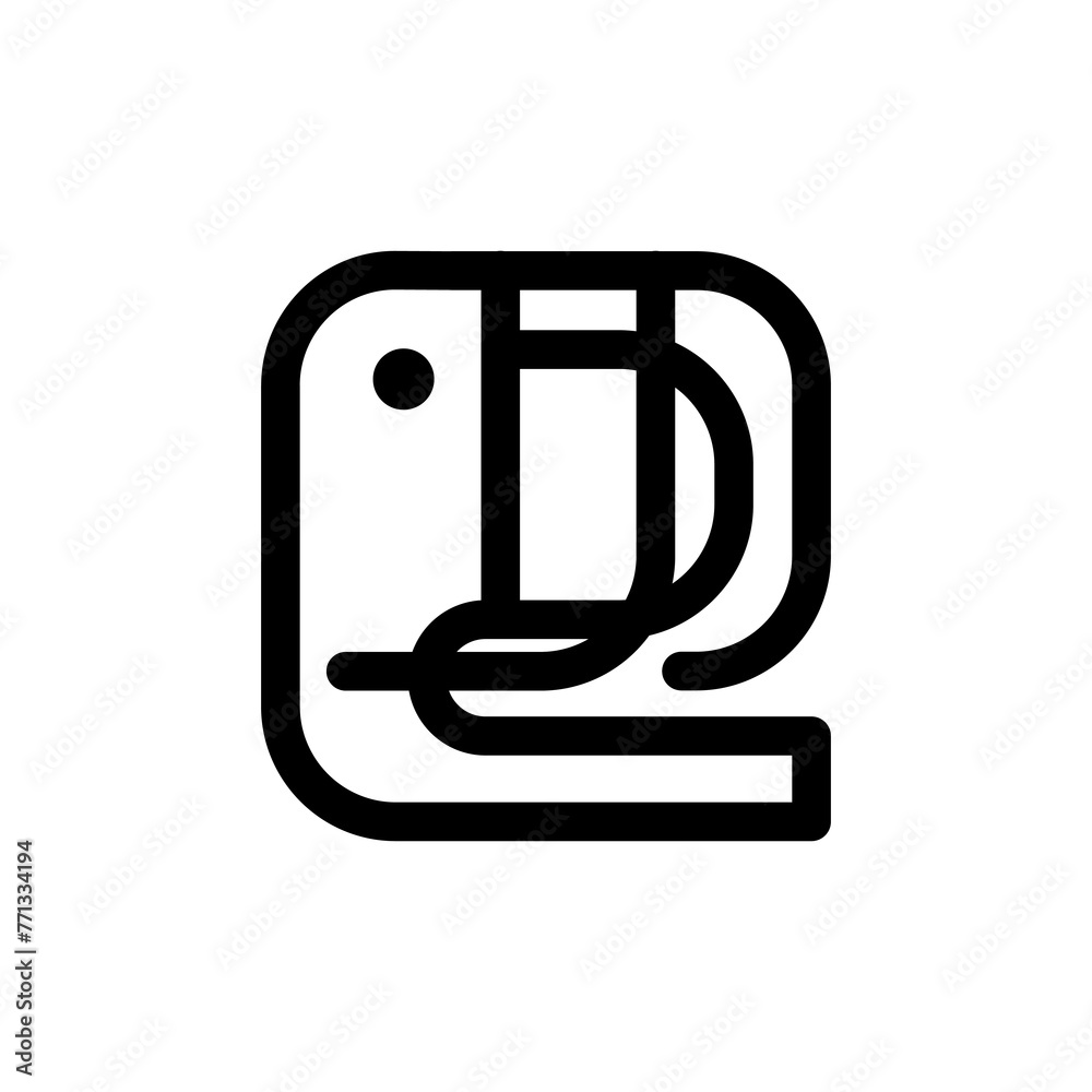 Abstract Elephant with long trunk Sign line Logo Design . Creative linear animal logotype Abstract Elephant with long trunk Sign line Logo Design . Creative linear animal logotype