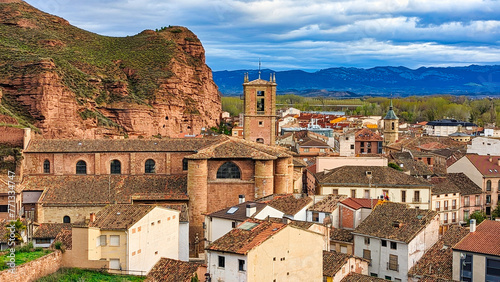 Najera village and Monastery of Santa Maria la Real, La Rioja, Spain photo