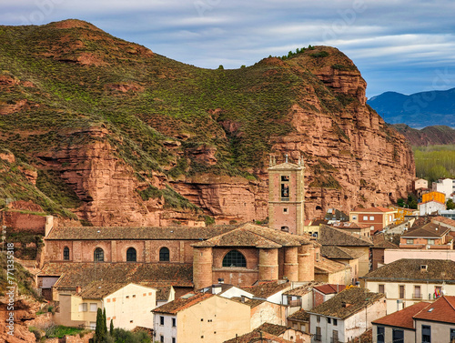 Najera village and Monastery of Santa Maria la Real, La Rioja, Spain photo