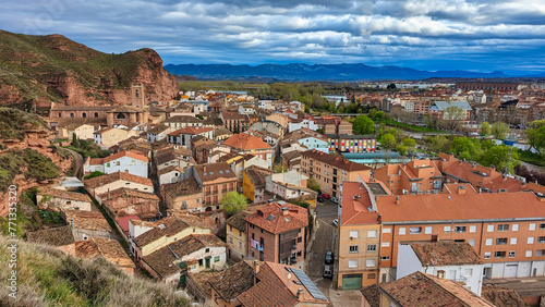 Najera village and Monastery of Santa Maria la Real, La Rioja, Spain photo