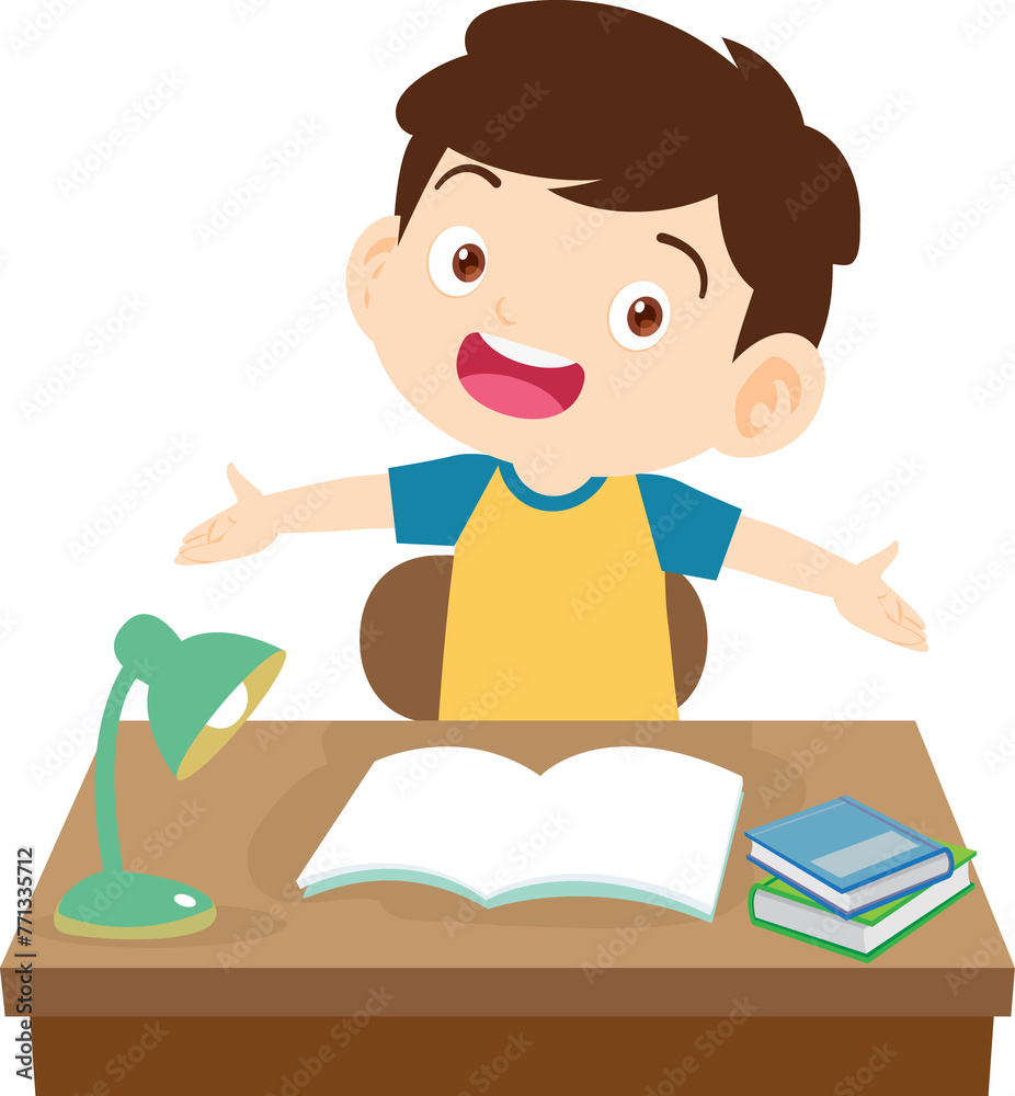 kid learning doing homework read and writing on desk kid learning doing homework read and writing on desk