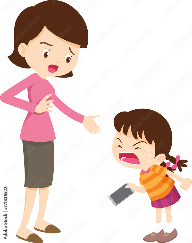 parent angry scold kid mobile phone addicted parent angry scold kid mobile phone addicted