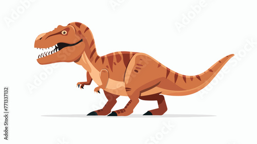 Cartoon Tyrannosaurus Rex character isolated on white © Mishab