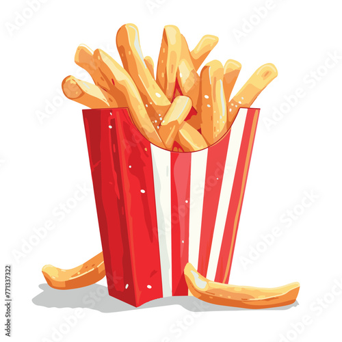french fries stock illustration