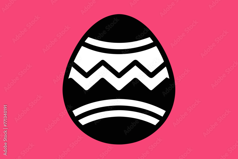 vector design of a easter egg icon vector design of a easter egg icon