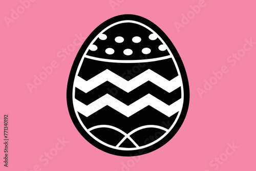 vector design of a easter egg icon 