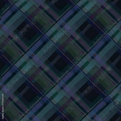 Seamless pattern of Blackwatch Tartan, dark greens and blues for an elegant and subdued look. Seamless Pattern, Fabric Pattern, Tumbler wrap, Mug Wrap.