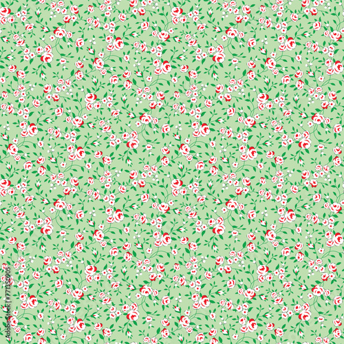 Beautiful small, little floral seamless pattern vector illustration allover background Design, small rose flowers pattern for summer spring fashion fabric textile print design 