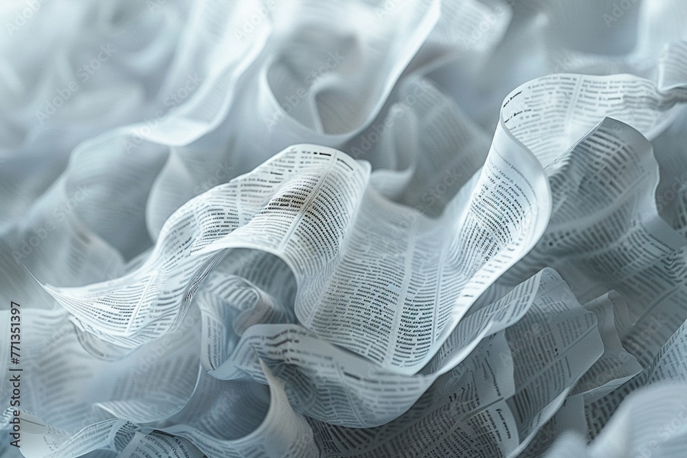 Script pages fluttering, macro, soft focus for a creative industry wallpaper , octane render Script pages fluttering, macro, soft focus for a creative industry wallpaper , octane render