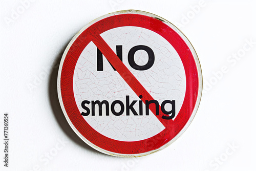 Free Download Round sign with a crossed out red line NO SMOKING on a white background - GFXLoad