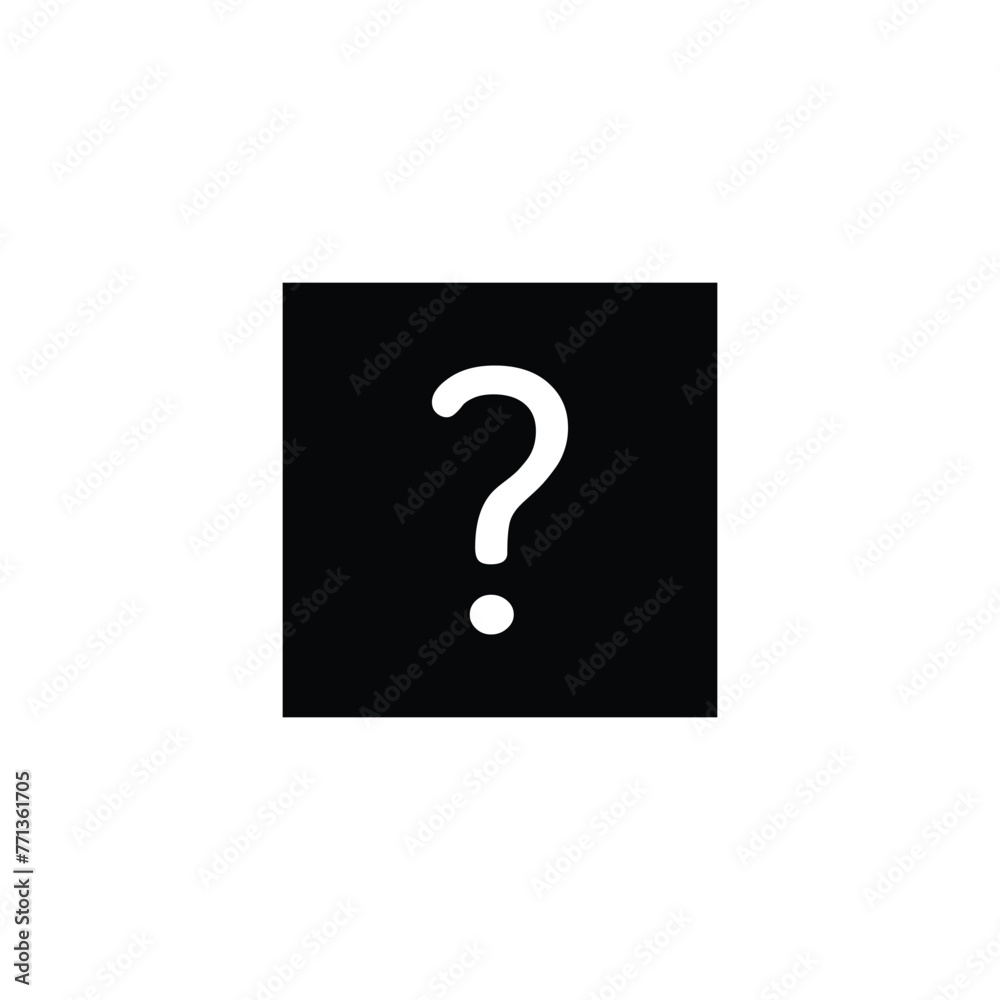 Fototapeta premium Question vector icon. About flat sign design. Info symbol pictogram. Help icon. FAQ sign. Information sign. UX UI icon