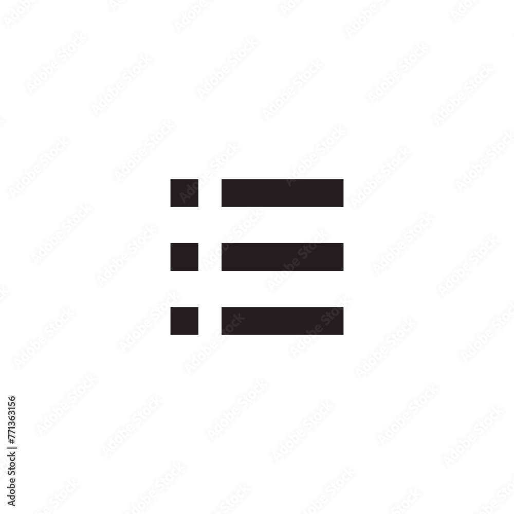 List bullets vector icon. Menu format flat sign design. Formatting items symbol pictogram. Hamburger list ellipsis icon. Ellipsis menu sign. Burger menu sign. UX UI icon List bullets vector icon. Menu format flat sign design. Formatting items symbol pictogram. Hamburger list ellipsis icon. Ellipsis menu sign. Burger menu sign. UX UI icon