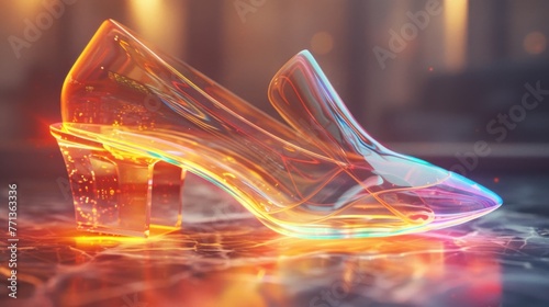 beautiful shoes concept, AI generated photo