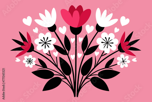 Mother's Day Flower Vector design 