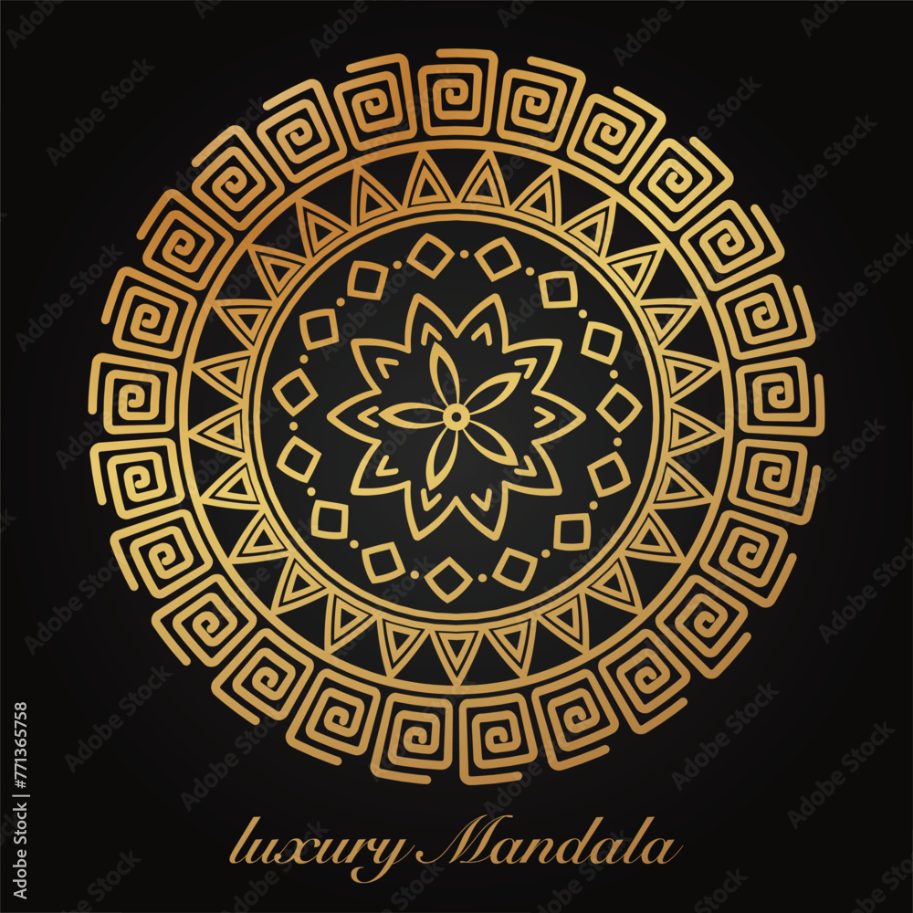 Elegant luxury mandala pattern background, circular pattern vector design