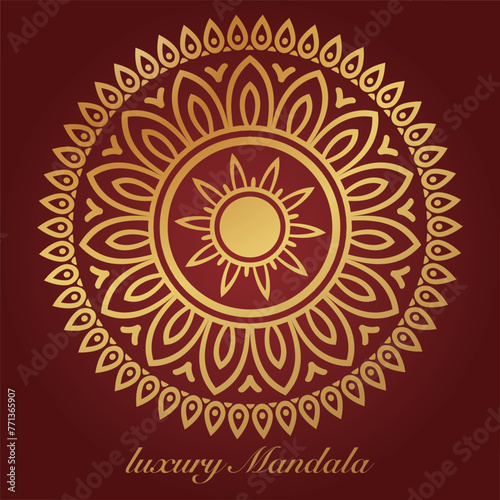 Elegant luxury mandala pattern background, circular pattern vector design