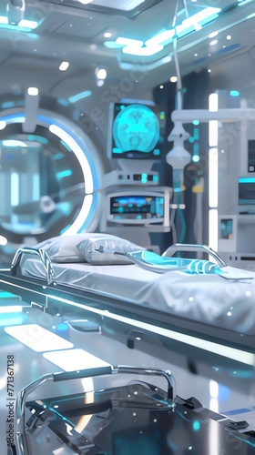 Medical Technology Concept. Artificial Intelligence in Healthcare 