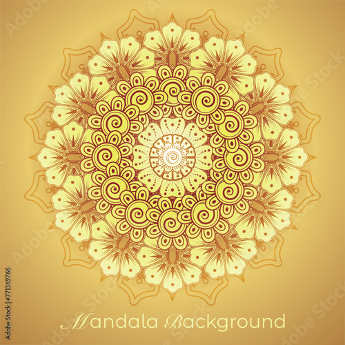 Elegant luxury mandala pattern background, circular pattern vector design