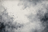 Hand painted white watercolor background. Blotches of gray paint with watercolor paper texture grunge