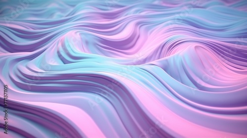 Dreamy Liquid Ripples: Soft ripples in tranquil colors create a soothing holographic scene.