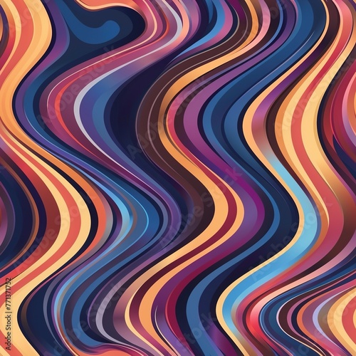 Abstract wavy stripes seamless pattern, fluid lines in a mesmerizing arrangement. Seamless Pattern, Fabric Pattern, Tumbler wrap, Mug Wrap.