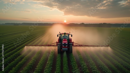 spraying agricultural field farm landscape